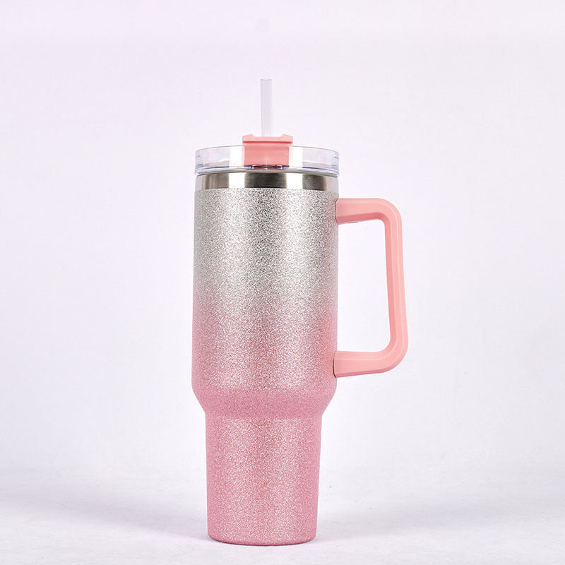 Wholesale 40oz car cup 304 stainless steel insulation ice bucket car large capacity handle cup